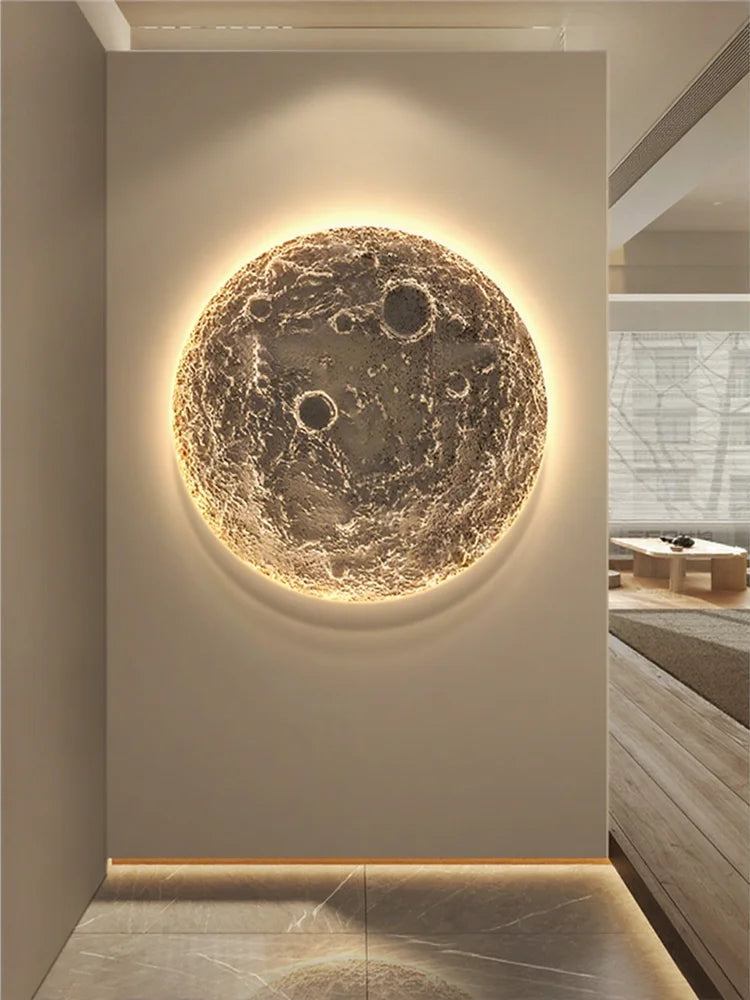 Modern Moon Planet LED Wall Lamp for Bedroom & Home Decor