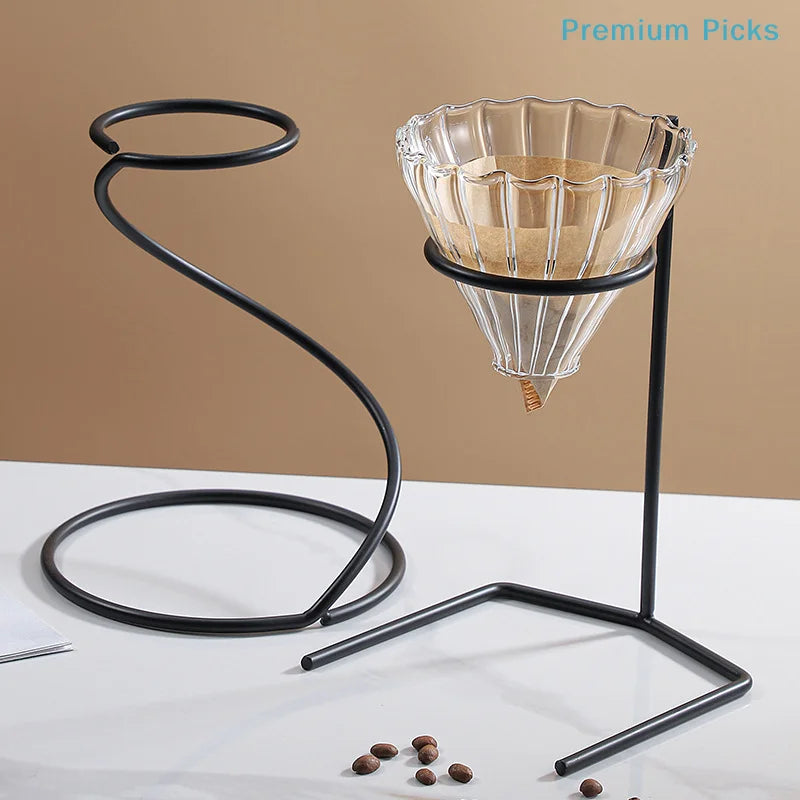 Pour Over Coffee Rack Coffee Maker Drip Filter Cup Rack Stand Brewer Holder Hand Drip Bracket Pour Over Dripper Maker Drip