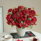1/4pcs Premium Silk Peony & Rose Bouquet for Wedding Vases