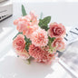 30CM Premium Silk Roses & Hydrangea Bouquet for Wedding Wreaths
