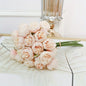 27-Heads Premium Silk Artificial Peony Bridal Bouquet