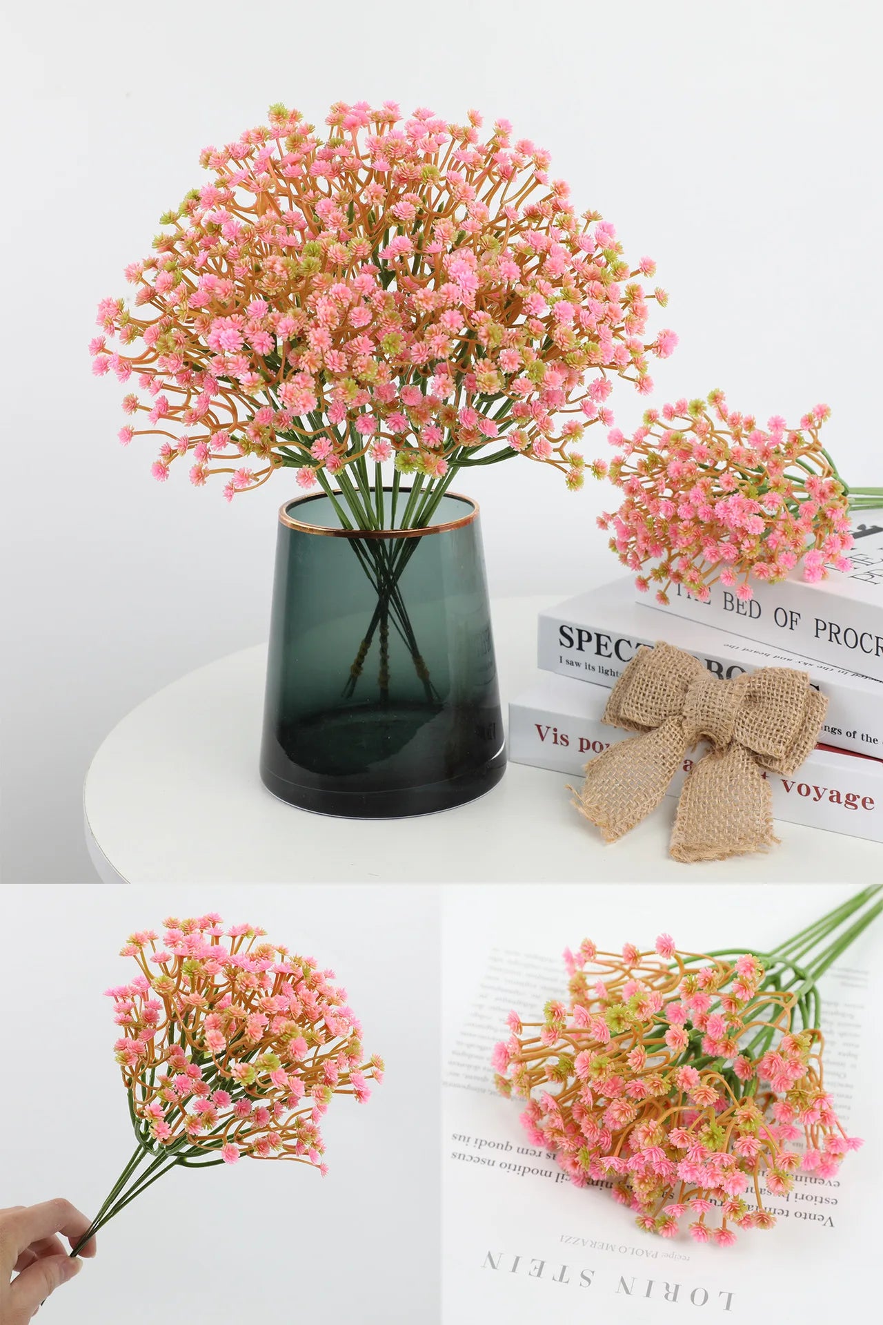 6PCS Mini 29CM Silk Gypsophila Artificial Flowers for DIY Bouquets