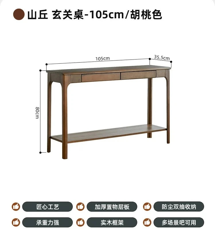 French Minimalist Console Tables With Drawers Storage Slim Rustic Console Tables Aesthetic Trendy Consola Mueble Furniture