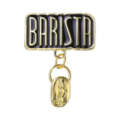 Coffee Maker Enamel Brooch Pin