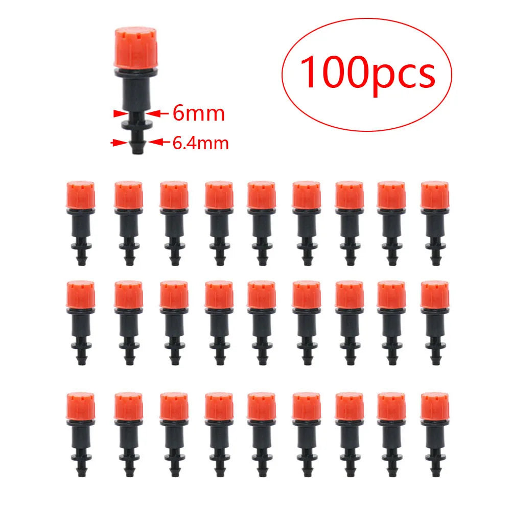 30-1000PCS 4/7mm Garden Irrigation Nozzle Adjustable Dripper Watering Sprinkler Drip Irrigation System Watering Potted Plants