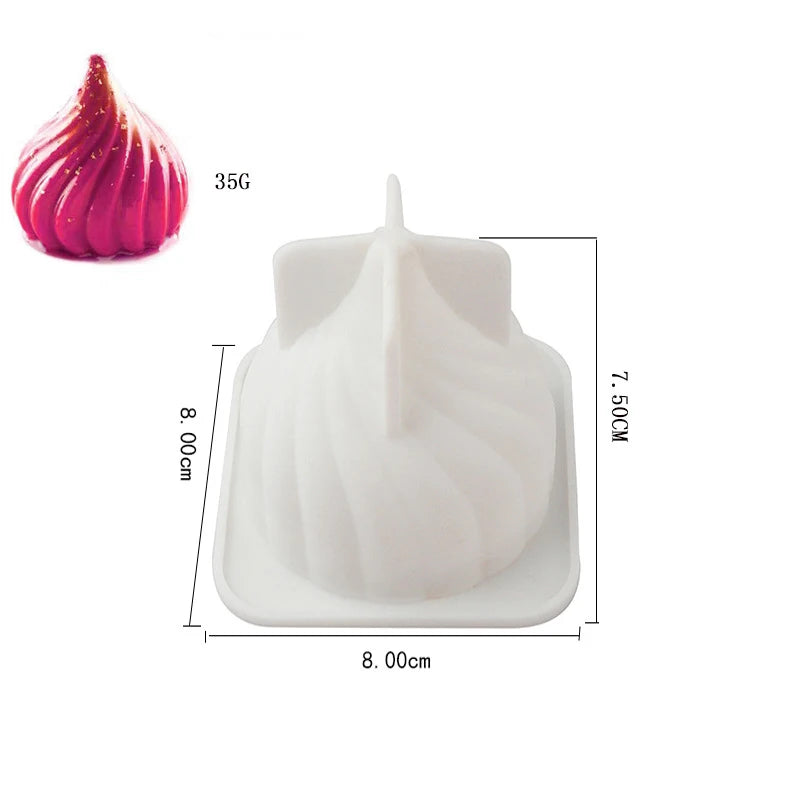 3D Silicone Mousse Cake Mold
