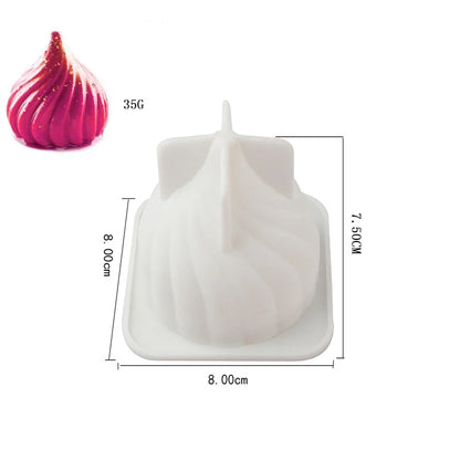 3D Silicone Mousse Cake Mold