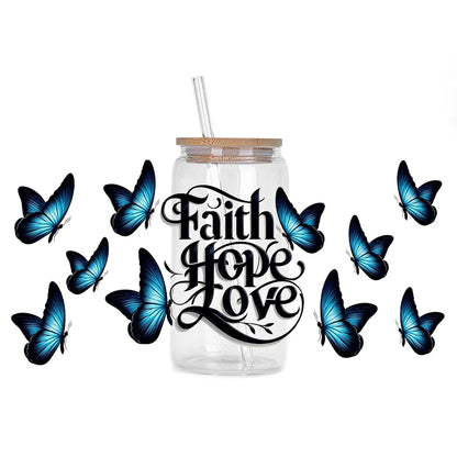Colorful Butterfly Cup Wrap Sticker 🦋✨