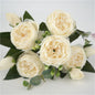 1 Bundle Premium Silk Peony & Rose Bouquet for Wedding Decor