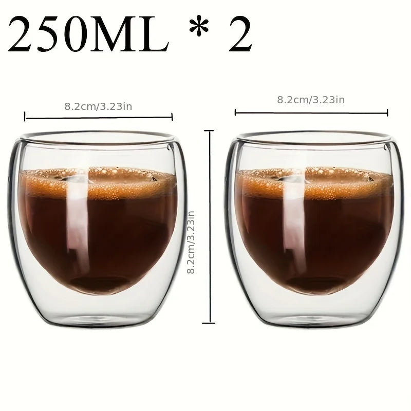Double Wall Glass Coffee & Tea Cup ☕✨