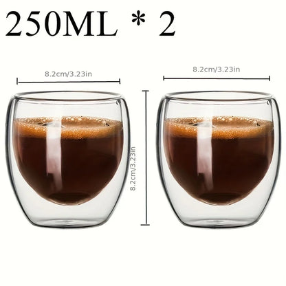 Double Wall Glass Coffee & Tea Cup ☕✨