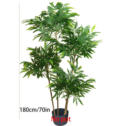 80-180cm Large Artificial Bamboo Tree – Tropical Green Plant Decor