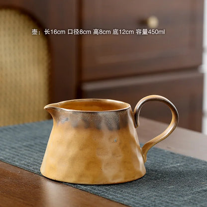 2026 Classic Ceramic Pour Over Coffee Set Large Coffee Server Cone Shaped Dripper Filter Home Hand Brew Coffee Tool Kit