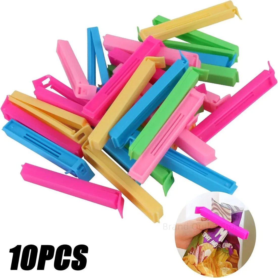 10/20PCS Kitchen Storage Food Snack Seal Sealing Bag Clips Sealer Clamp Plastic Tool Kitchen Accessories Food Bag Clips