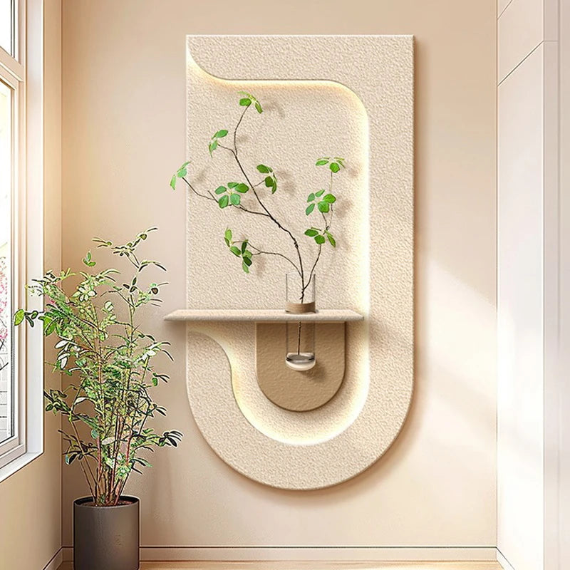 Green Plant LED Wall Lamp for Entrance & Modern Home Decor