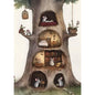 Retro Reading Mouse Canvas Wall Art 🐭📖🌿