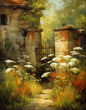 Retro Nostalgia Wildflower Farmhouse Canvas Art Poster
