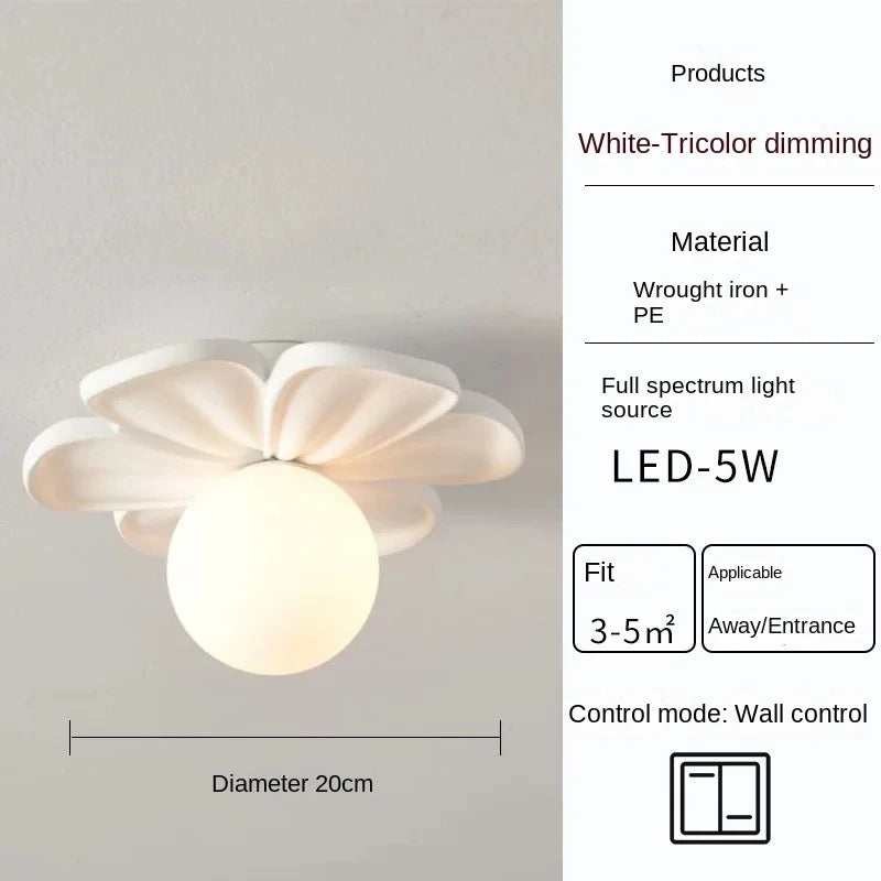Modern Green Petal LED Wall Lamp – Decorative Wall Sconce for Home