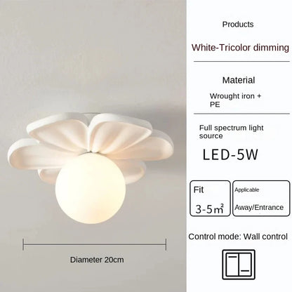 Modern Green Petal LED Wall Lamp – Decorative Wall Sconce for Home