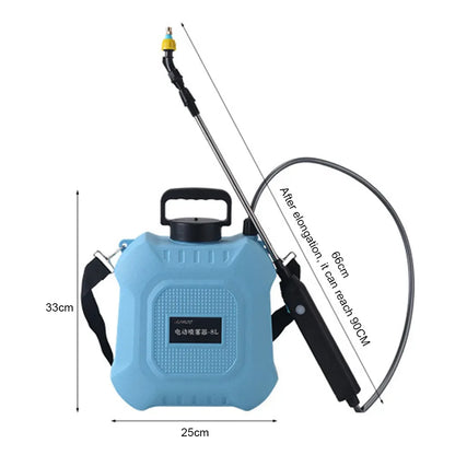 5/8L Battery Powered Sprayer with USB Rechargeable Handle and Retractable Wand Water Sprayer for Garden Lawn and Other Cleaning