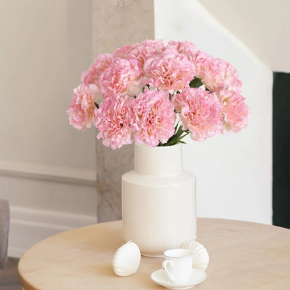 5/10PCS Premium Silk Artificial Carnation Bouquet for Weddings