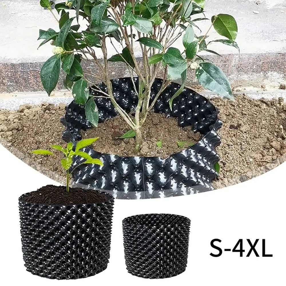 1Set New Fast Nersery Pot Plant Pot Tray Plant Stands Bonsai Pot Saucer Prevent Rot Root Control Garden Supply Flower Pot