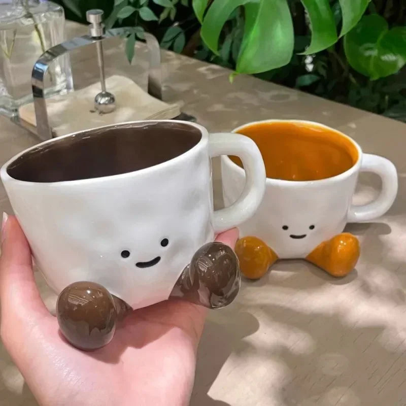 Cute Cartoon Couple Ceramic Mug ☕💕