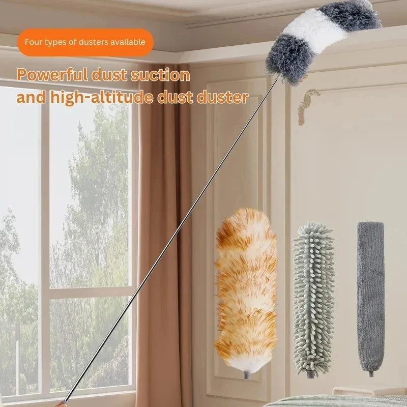 Microfiber Telescopic Duster Gap Dust Cleaner Brush Ceiling Removal Car Furniture CleaningBrush Household Ceiling Cleaning Tools