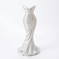 Elegant Dress Shape Plastic Vase – Modern Floral Home Decor