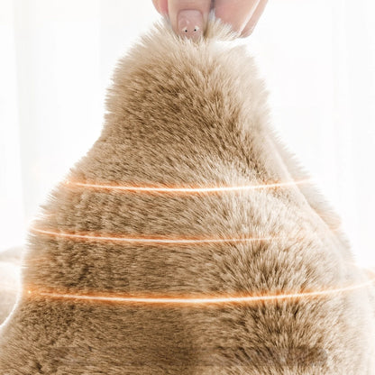 Thicken Imitation Rabbit Fur Plush Sofa Slipcover Non-slip Soft Sofa Towel Couch Cushion Cover for Living Room Modern Home Decor