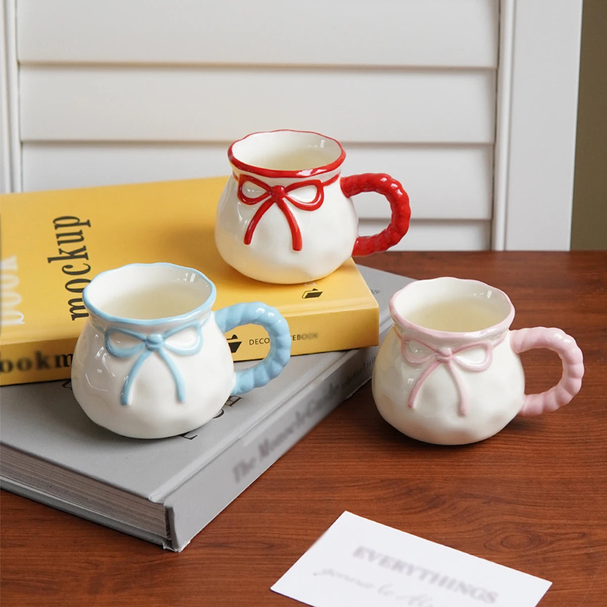 Bowknot Ceramic Coffee Cup