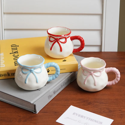 Bowknot Ceramic Coffee Cup