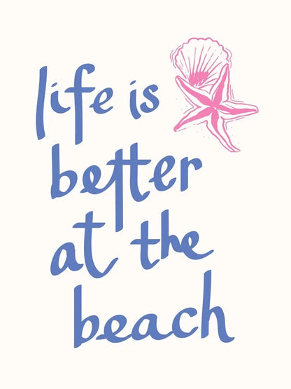Girly Trendy Beach Scent Coastal Gallery Wall Art Set