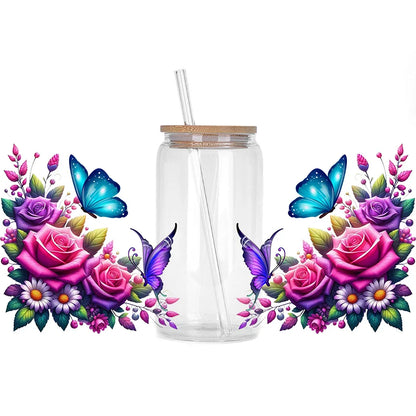 Colorful Butterfly Cup Wrap Sticker 🦋✨