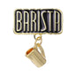 Coffee Maker Enamel Brooch Pin