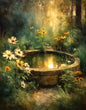Retro Nostalgia Wildflower Farmhouse Canvas Art Poster