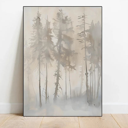 Cozy Vintage Country Tree Canvas Print | Landscape Wall Art