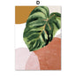 Modern Nordic Style Spring Green Plant Leaf Canvas Poster
