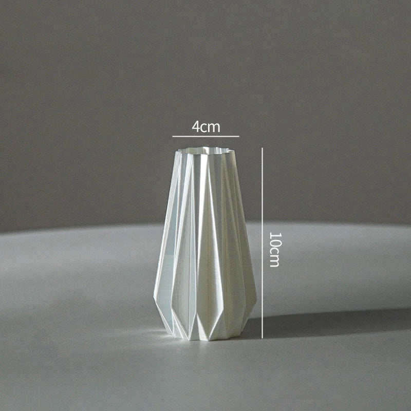 Modern Plastic Flower Vase – Aesthetic Home Decor