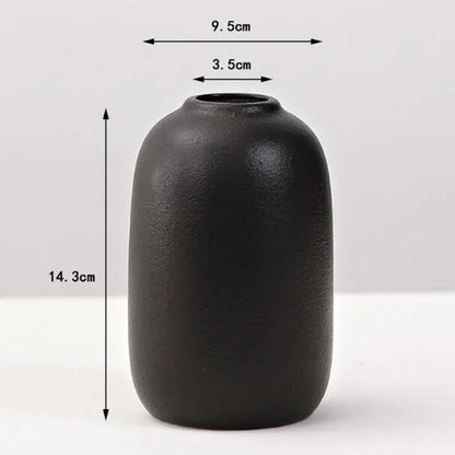 Black Porcelain Vase