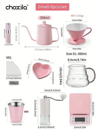 Pink Pour Over Coffee Set