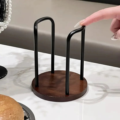 1pc Disposable Cup Storage Holder Rack Shelf Water Tea Cups Wood Dispenser with Longer Stick Mug Display Stand Organizer Supplie