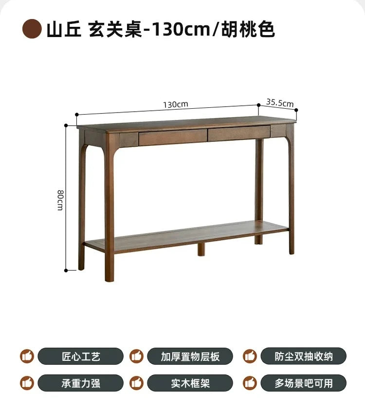 French Minimalist Console Tables With Drawers Storage Slim Rustic Console Tables Aesthetic Trendy Consola Mueble Furniture