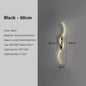 Modern LED Wall Sconce – Black & Gold Decorative Wall Light for Home
