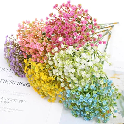 6PCS Mini 29CM Silk Gypsophila Artificial Flowers for DIY Bouquets