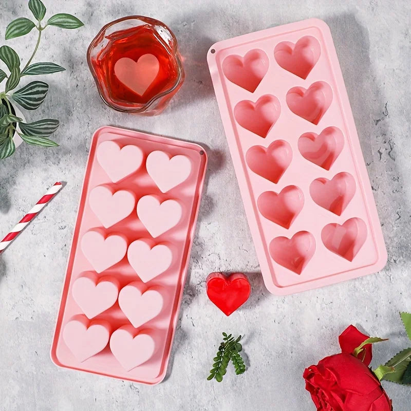 Silicone Heart Ice Cube Mold