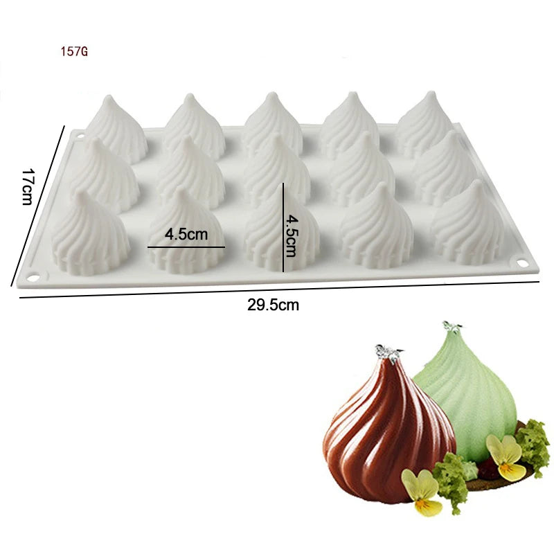 3D Silicone Mousse Cake Mold