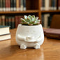 3D Printed Cute Smiling Figure Planter