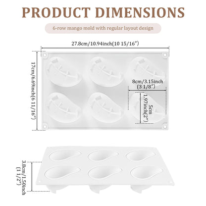 3D Fruit Silicone Dessert Mold