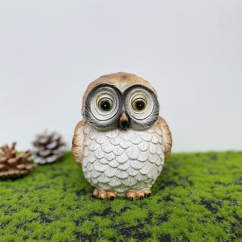 Solar Garden Lamp Owl Night Lights Outdoor Waterproof Courtyard Balcony Garden Lawn Landscape Decor LED Solar Powered Light